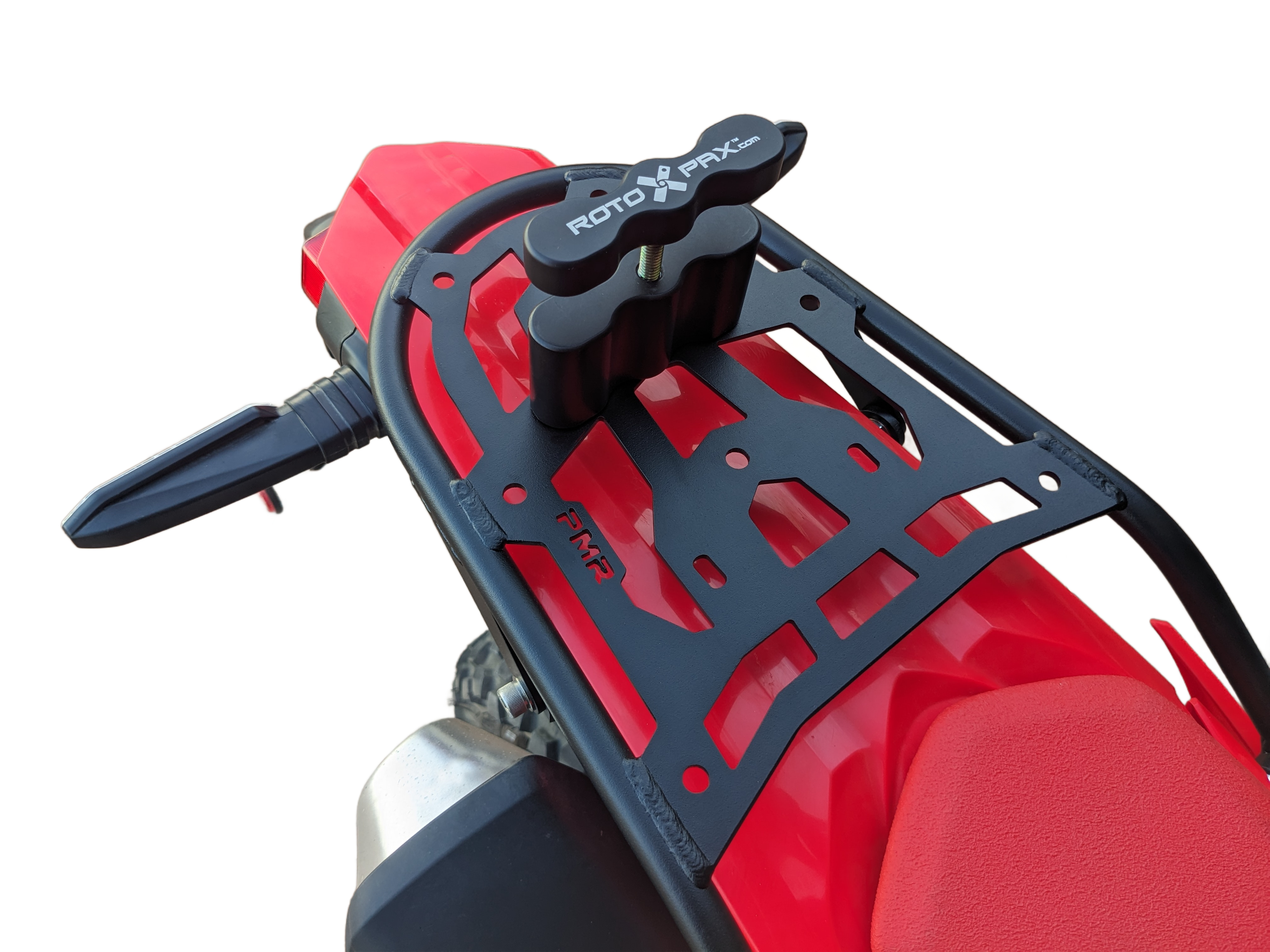 crf450l rear luggage rack rotopax mount