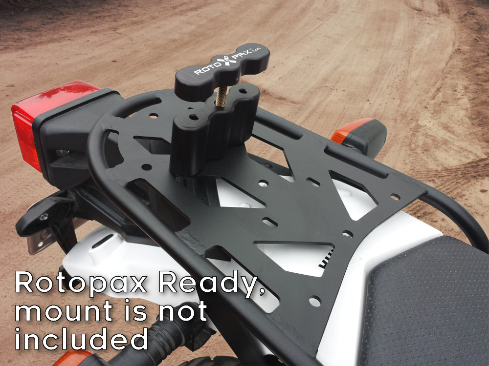 xt250 rear luggage rack rotopax mount