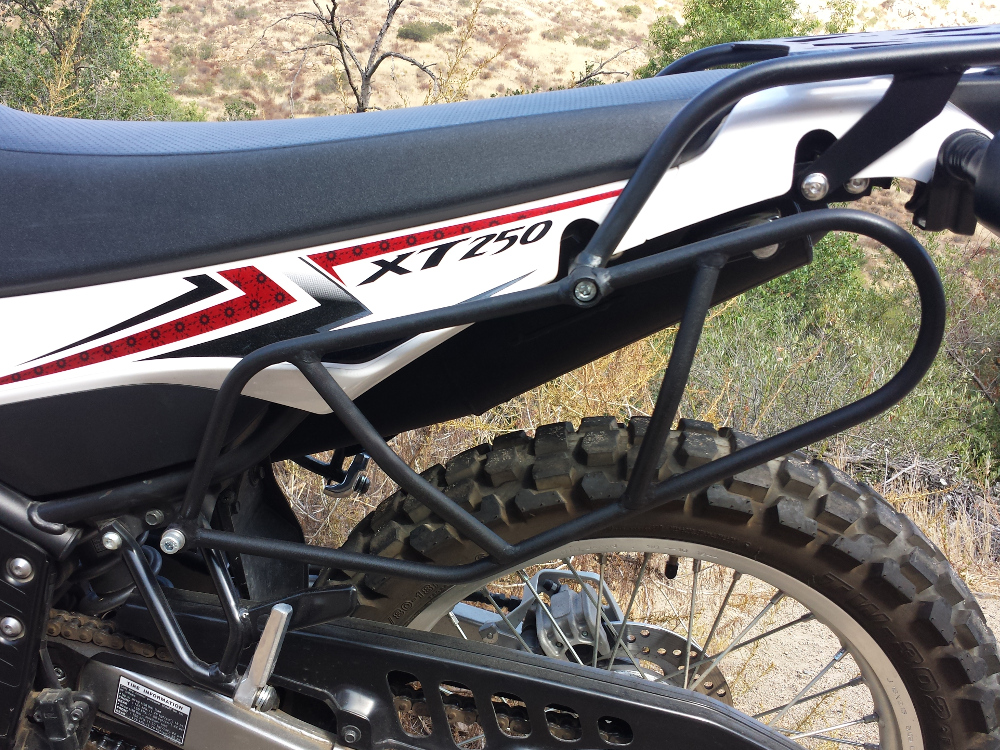 xt250 side luggage racks 1